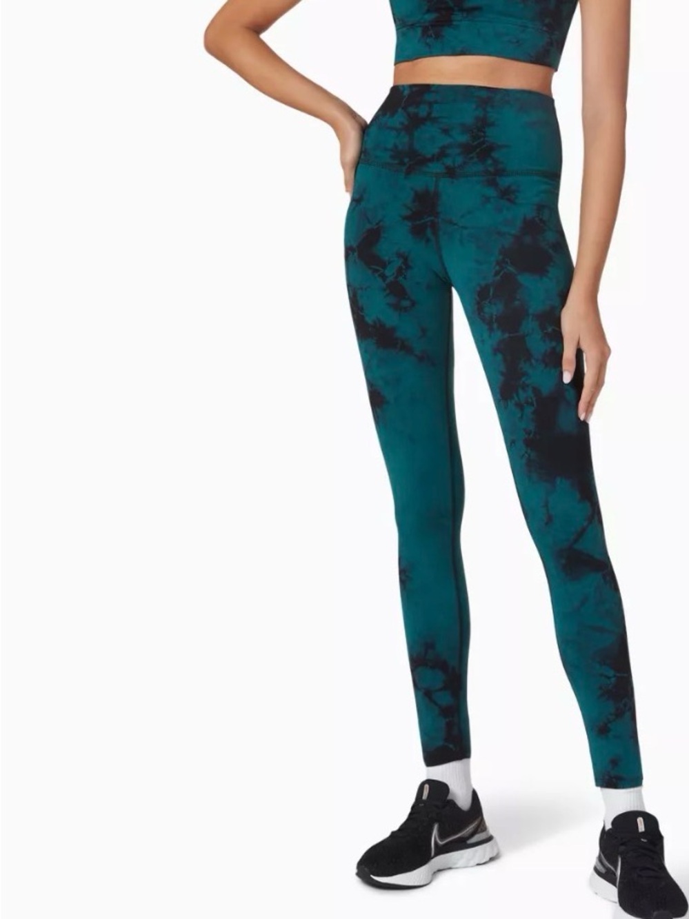 Electric & Rose NWT Teal Tie Dye High Rise Leggings Size M Made in USA